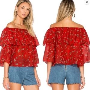 💥PRICE DROP💥 Meagan Off the Shoulder Daisy Top